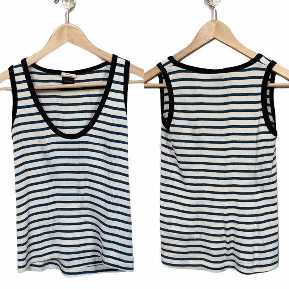 Edith A. Miller Tops - Edith A. Miller Striped Scoop Neck Tank Top